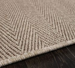 Custom Chevron Weave Sisal  Rug