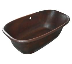 Emryn 66&quot; Handcrafted Freestanding Copper Bathtub