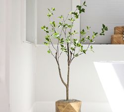 Faux Potted Citrus Tree