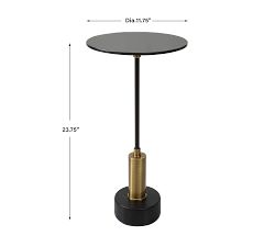Kian Round Marble Cocktail Table (11.75&quot;)