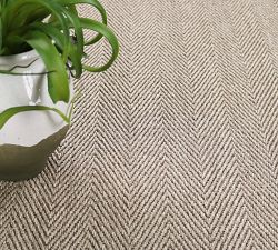 Custom Chevron Weave Sisal  Rug