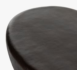 Afton 47&quot; Metal Oval Outdoor Coffee Table