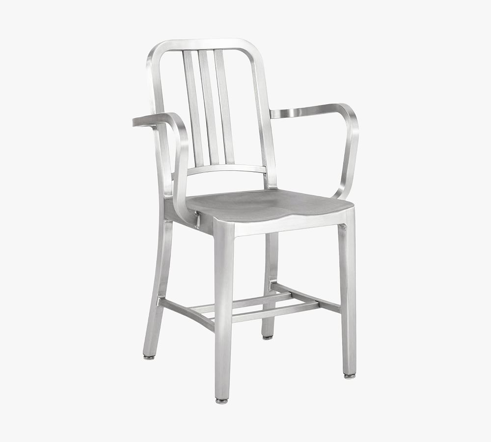 Emeco Navy&#174; Aluminum Metal Dining Armchair