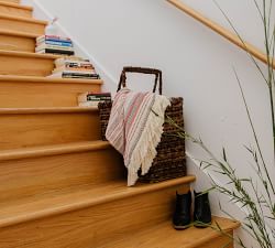 Rattan Natural Stair Basket