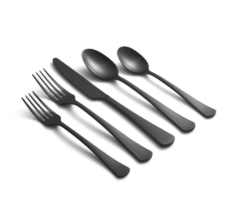 Morgan 20-Piece Flatware (Finish: Brushed Gunmetal)