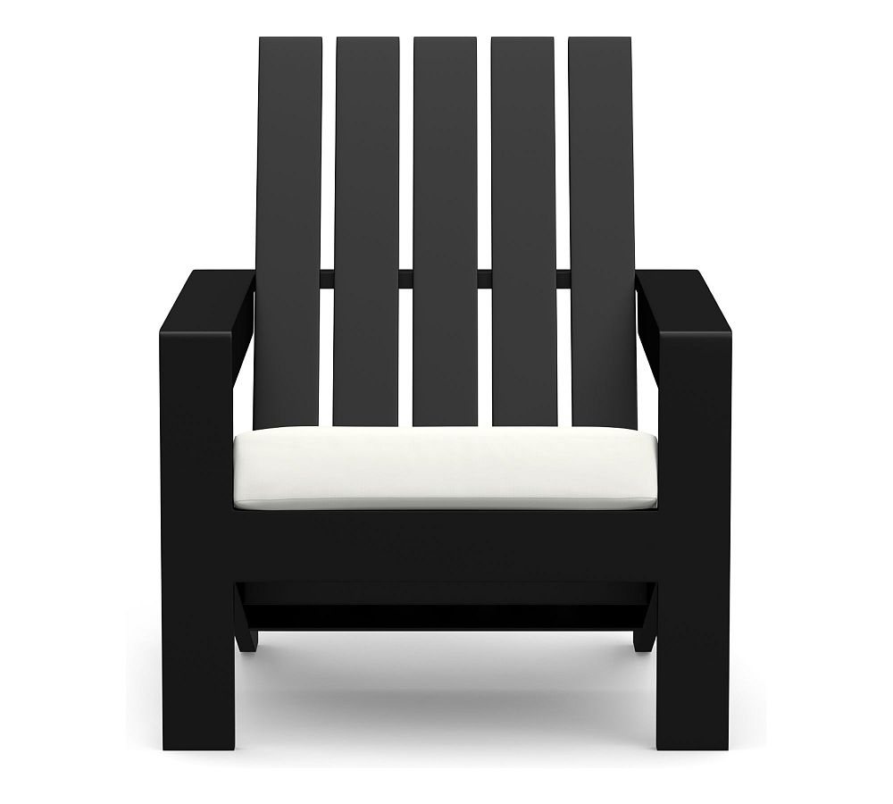 Malibu Adirondack/Rocker Outdoor Cushion, High Performance Recycled Canvas; Frost