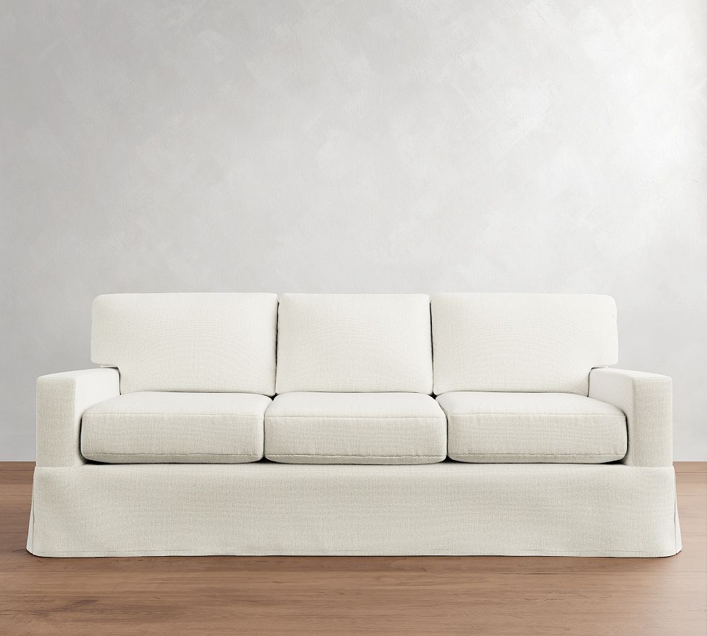 Buchanan Modern Square Arm Slipcovered Sofa (78&quot;&ndash;90&quot;)