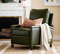 Tyler Square Arm Leather Manual &amp; Power Recliner