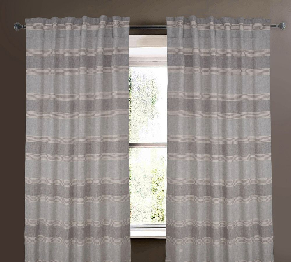Kairi Striped Linen Curtain