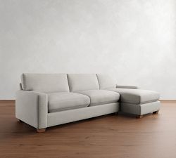 PB Comfort Modern Square Arm Chaise Sectional (100&quot;-126&quot;)