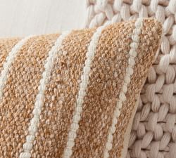 Clove Striped Lumbar Pillow Cover