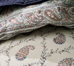 Quinn Paisley Linen Cotton Sham