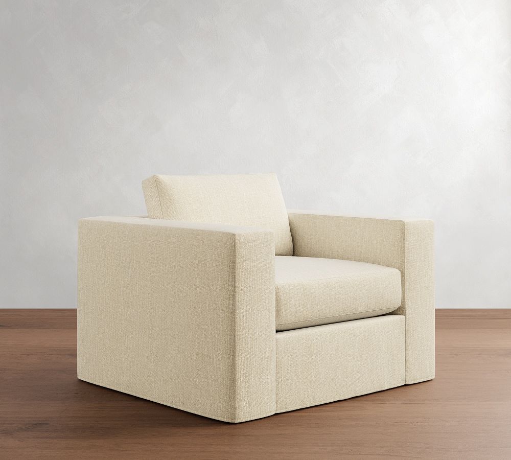 Carmel Wide Arm Slipcovered Chair