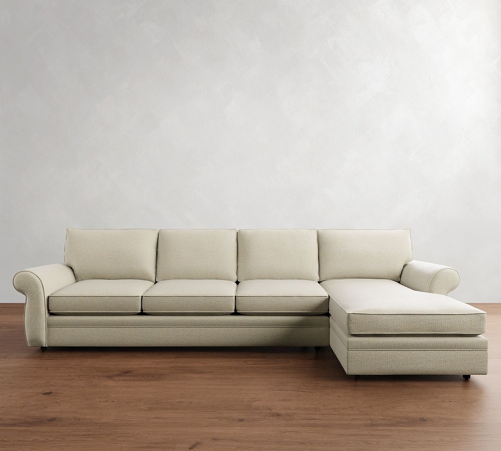 Pearce Roll Arm Chaise Sectional (110&quot;&ndash;150&quot;)