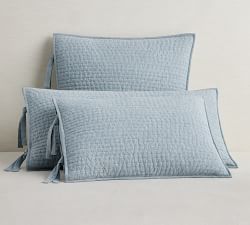 Pick-Stitch Handcrafted Cotton Linen Quilt