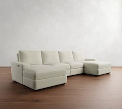 Big Sur Square Arm Power Reclining Double Chaise Sectional (146&quot;170&quot;)