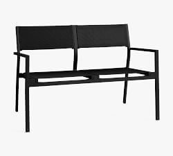 Fiji Metal &amp; Mesh Stackable Outdoor Loveseat (47&quot;)