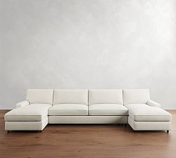 PB Comfort Square Arm Double Chaise Sectional (131&quot;&ndash;165&quot;)
