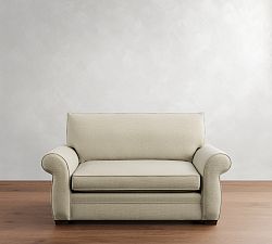 Pearce Roll Arm Twin Sleeper Sofa with Memory Foam Mattress (64&quot;)