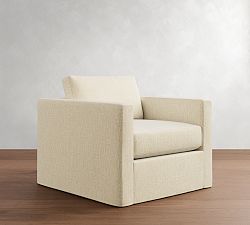 Carmel Slim Arm Slipcovered Chair