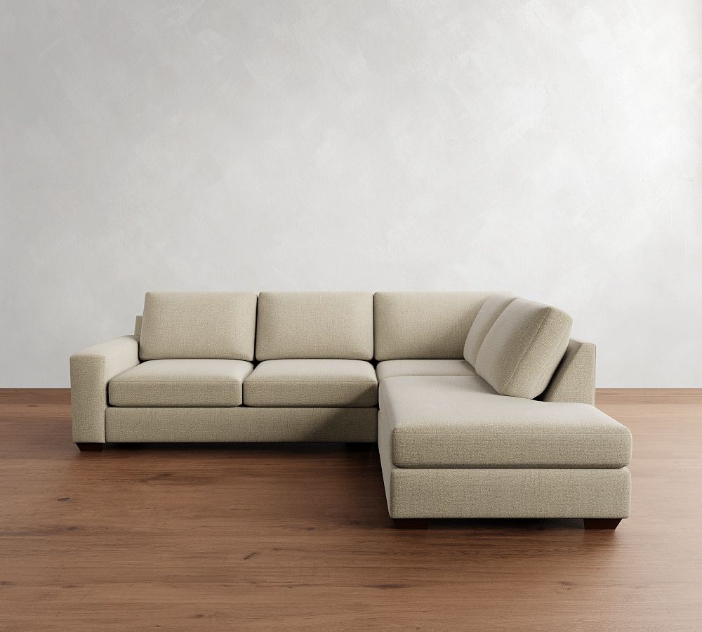 Big Sur Square Arm 3-Piece Bumper Sectional (114&quot;)