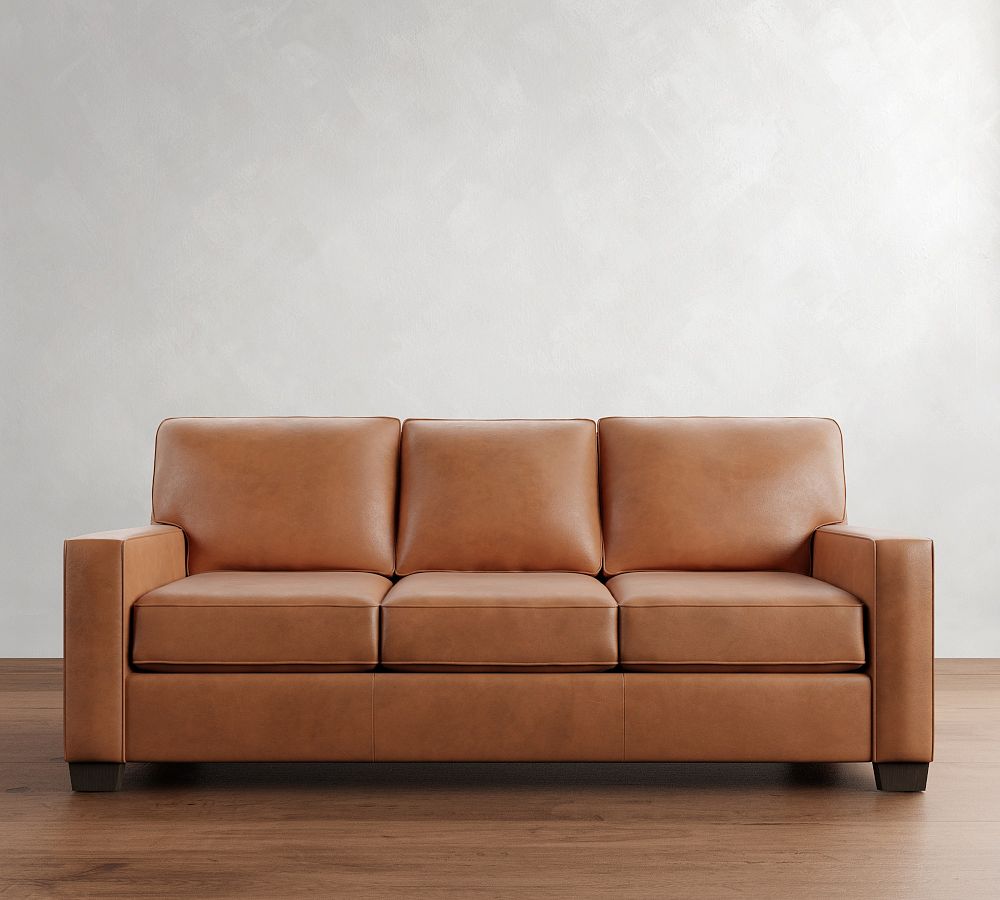 Buchanan Square Arm Leather Sleeper Sofa (84&quot;)