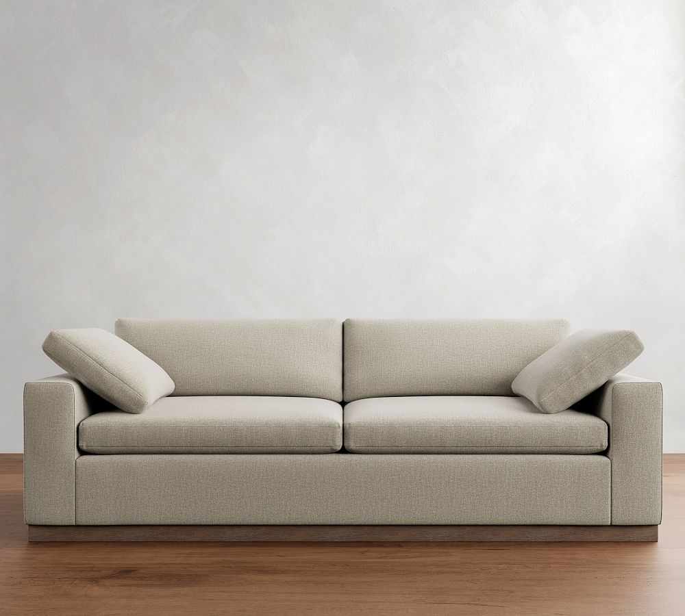Dream Wide Arm Wood Base Sofa (76&quot;&ndash;102&quot;)