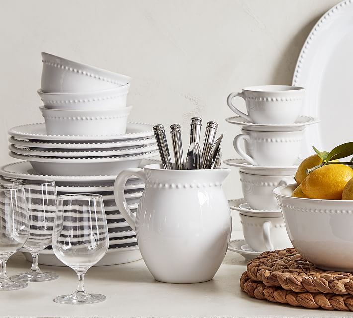 Pottery barn dishes white best sale