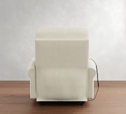 PB Comfort Modern Roll Arm Power Lift Recliner with Massage &amp; Heat