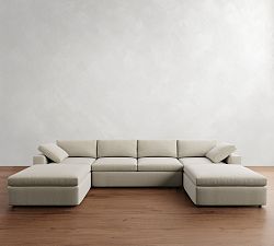 Dream Wide Arm Modular Double Chaise Sectional (154&quot;)