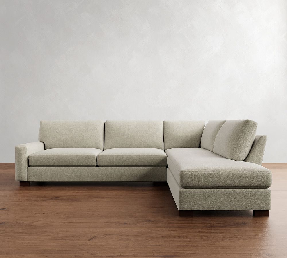 Turner Square Arm Return Bumper Sectional (106&quot;&ndash;124&quot;)