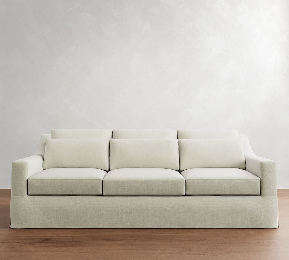 York Slope Arm Deep Seat Slipcovered Side Sleeper Sofa (95&quot;)