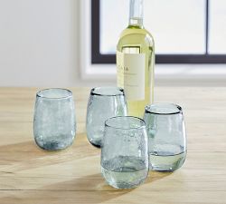 Hammered Handcrafted Stemless Wine Glasses