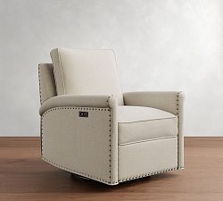 Tyler Roll Arm Manual &amp; Power Swivel Glider Recliner