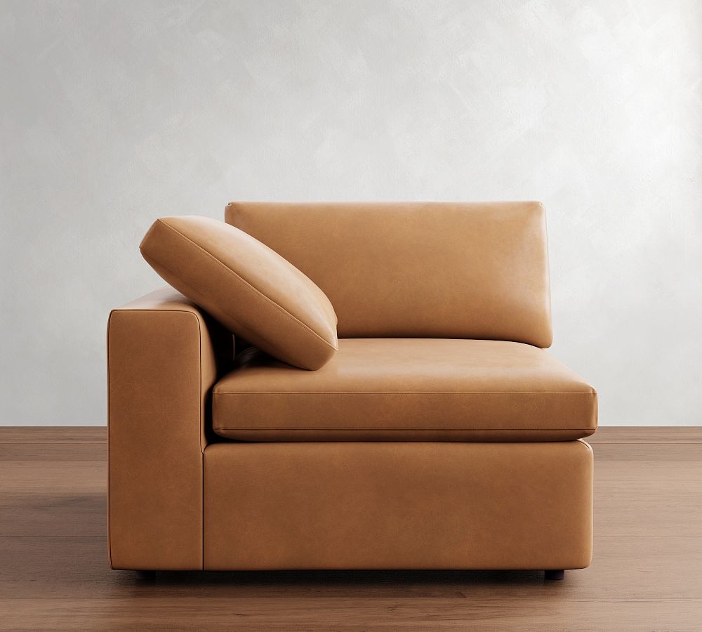 Build Your Own Dream Wide Arm Leather Sectional
