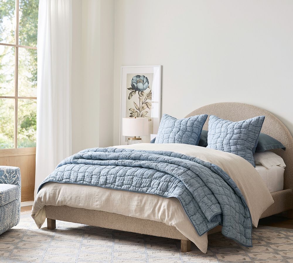 Cloud Quilt - Steel Blue/Queen
