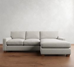 PB Comfort Modern Square Arm Chaise Sectional (100&quot;-126&quot;)