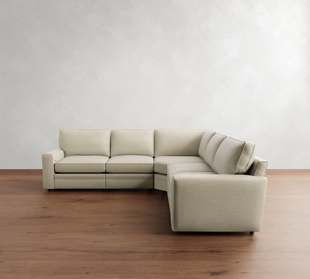 Pearce Square Arm Reclining 5-Piece L-Shaped Sectional (115&quot;)
