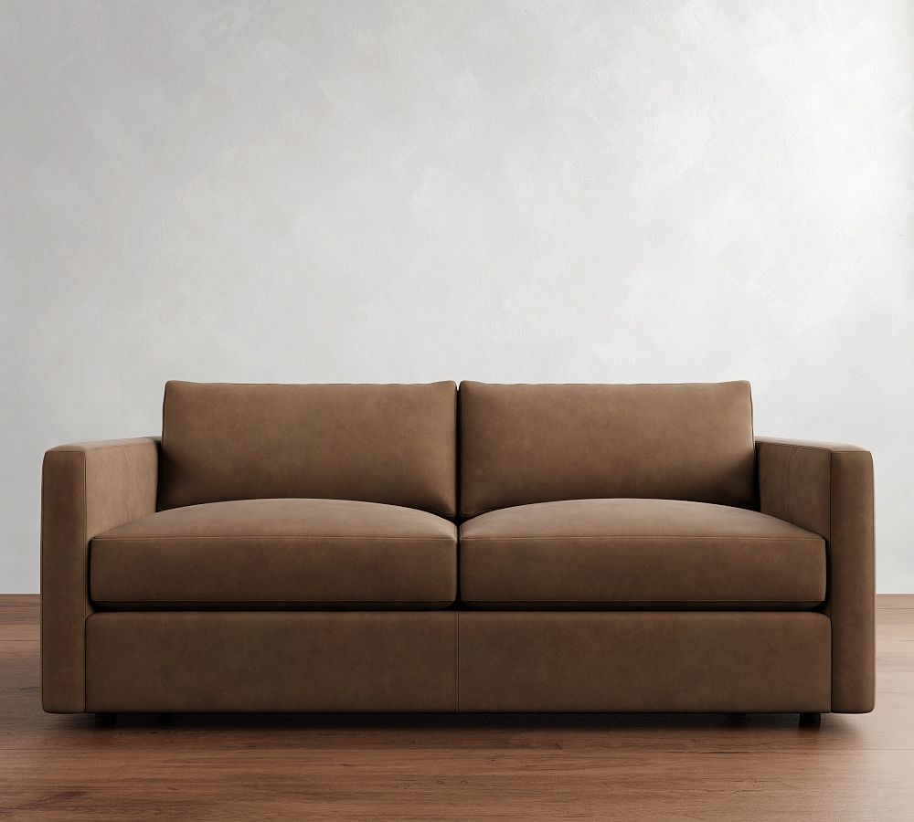 Carmel Slim Arm Leather Sleeper Sofa (80&quot;)