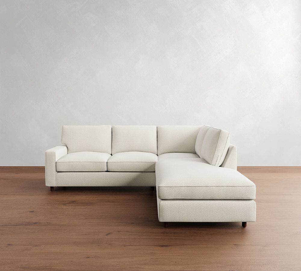 PB Comfort Square Arm 3-Piece Bumper Sectional (106&quot;)