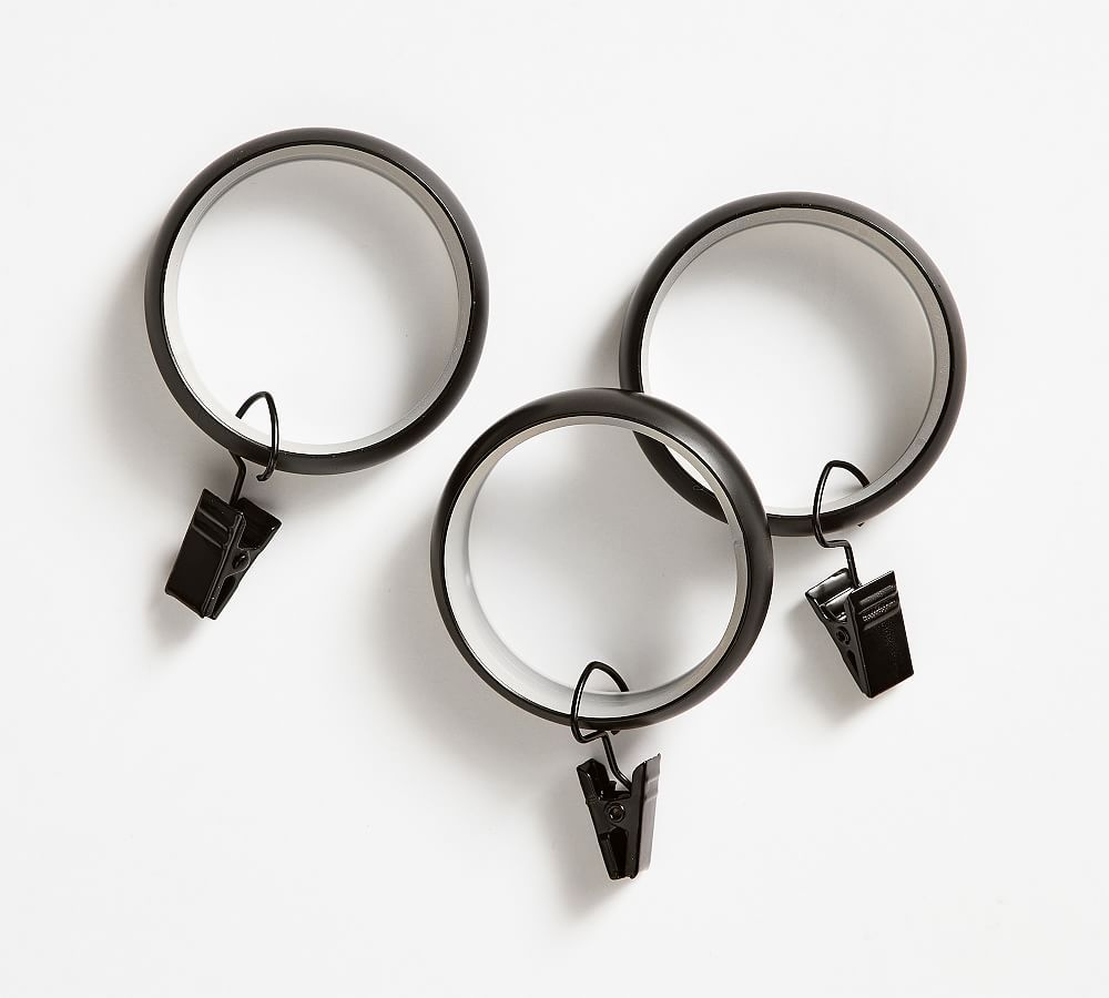 Quiet-Glide Curtain Clip Rings | Pottery Barn