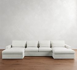 Westwood Square Arm Deep Seat Double Chaise Sectional (172&quot;&ndash;197&quot;)