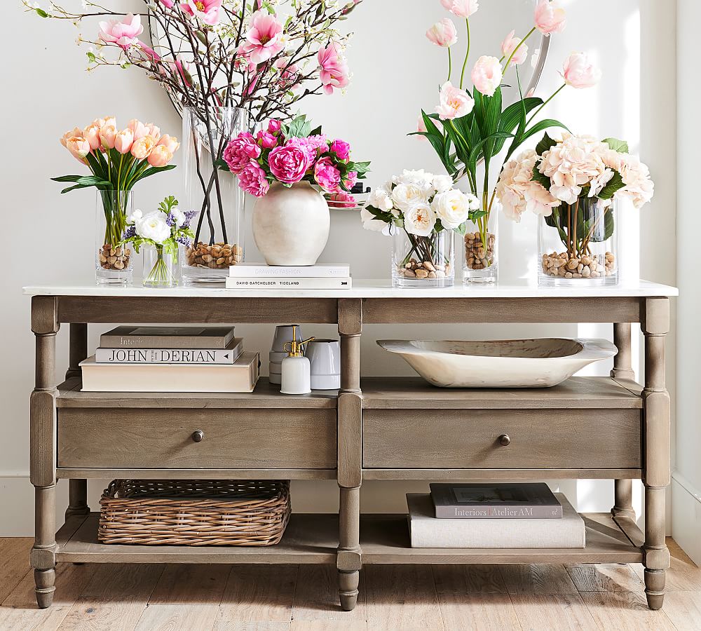 Alexandra Marble Console Table (65&quot;)