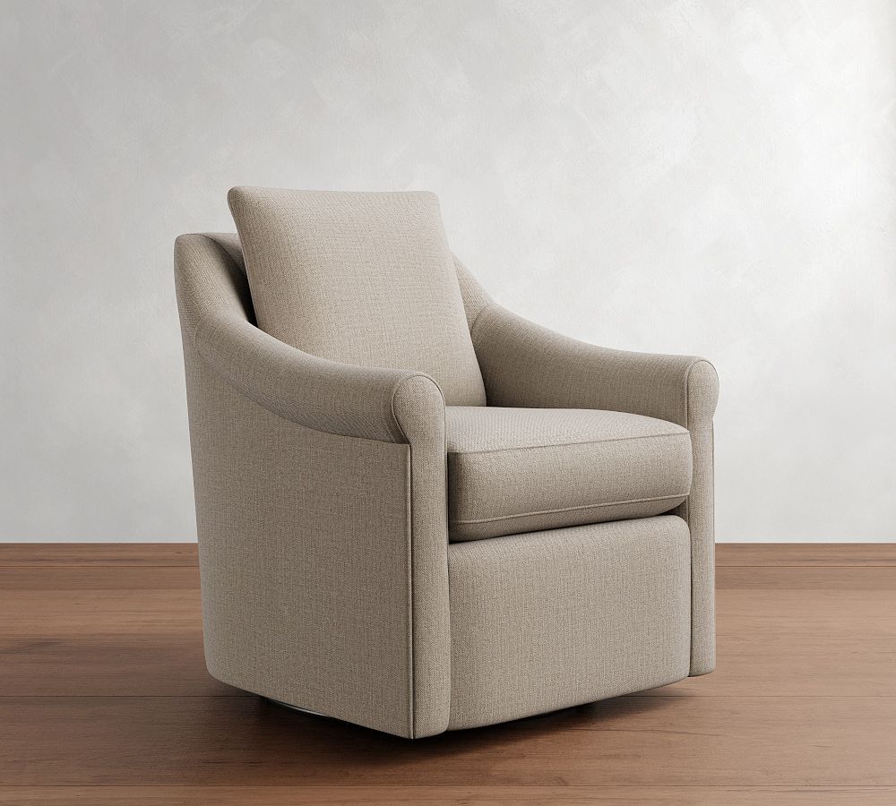 Ayden Roll Arm Swivel Glider
