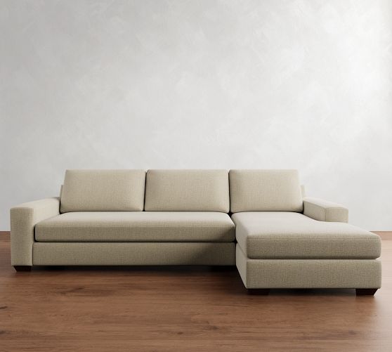 Big Sur Square Arm Chaise Sectional (114"–156")