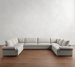 Canyon Roll Arm U-Shaped Sectional (153&quot;&ndash;188&quot;)