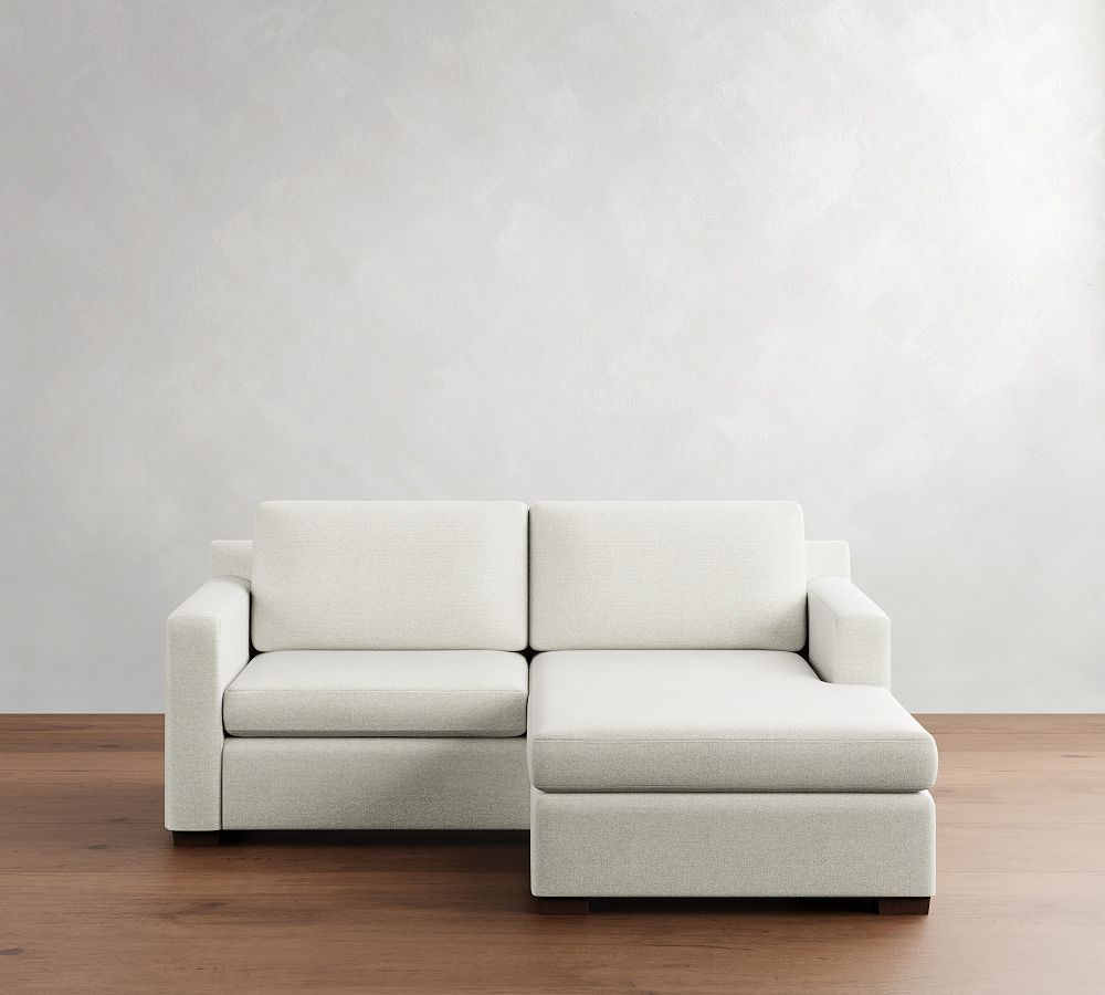 Shasta Square Arm Reversible Chaise Sleeper Sectional - Storage Available (84&quot;)