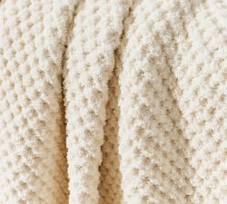 Open Box: Chenille Waffle Sherpa Back Throw