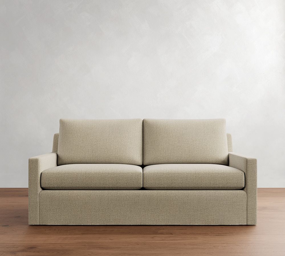Ayden Square Arm Slipcovered Sleeper Sofa (78&quot;)