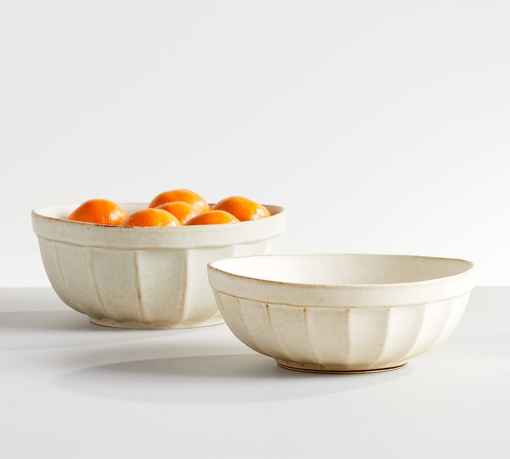Mendocino Stoneware Meal &amp; Serving Bowl Set